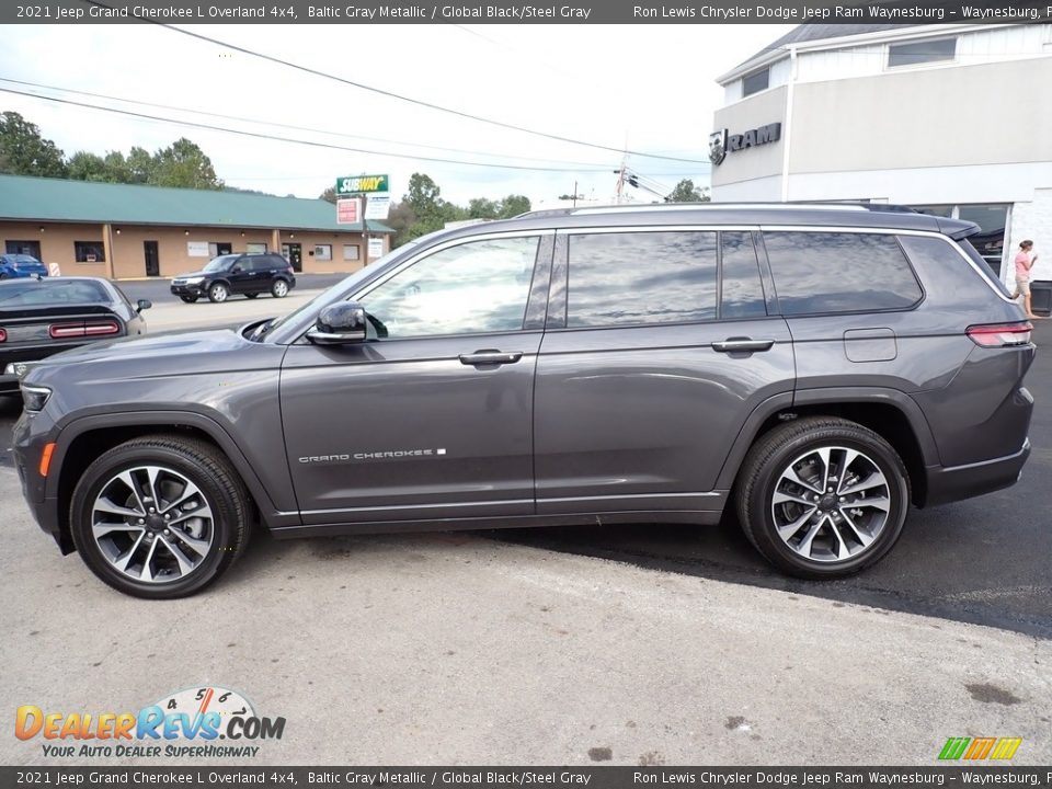 2021 Jeep Grand Cherokee L Overland 4x4 Baltic Gray Metallic / Global Black/Steel Gray Photo #2