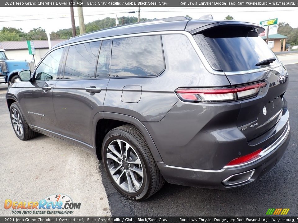 2021 Jeep Grand Cherokee L Overland 4x4 Baltic Gray Metallic / Global Black/Steel Gray Photo #3