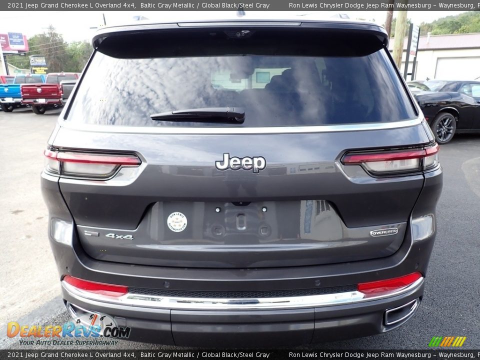 2021 Jeep Grand Cherokee L Overland 4x4 Baltic Gray Metallic / Global Black/Steel Gray Photo #4
