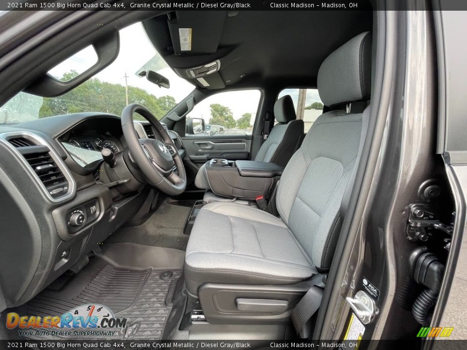 2021 Ram 1500 Big Horn Quad Cab 4x4 Granite Crystal Metallic / Diesel Gray/Black Photo #2