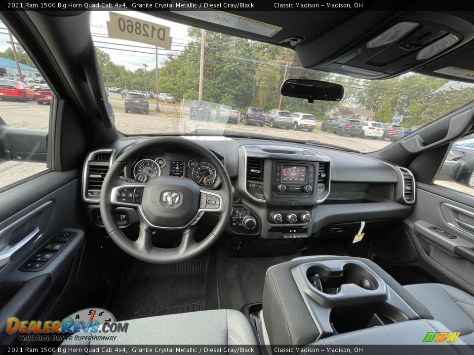 2021 Ram 1500 Big Horn Quad Cab 4x4 Granite Crystal Metallic / Diesel Gray/Black Photo #4