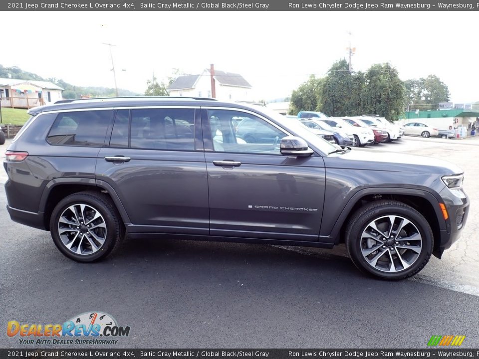 2021 Jeep Grand Cherokee L Overland 4x4 Baltic Gray Metallic / Global Black/Steel Gray Photo #7