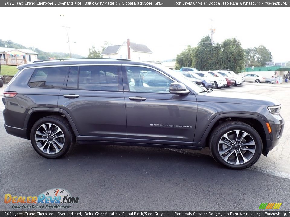 2021 Jeep Grand Cherokee L Overland 4x4 Baltic Gray Metallic / Global Black/Steel Gray Photo #7