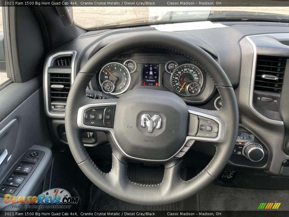 2021 Ram 1500 Big Horn Quad Cab 4x4 Granite Crystal Metallic / Diesel Gray/Black Photo #5