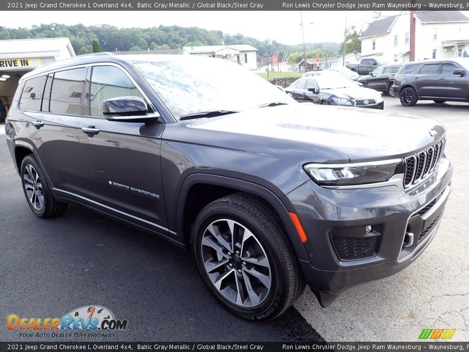 2021 Jeep Grand Cherokee L Overland 4x4 Baltic Gray Metallic / Global Black/Steel Gray Photo #8