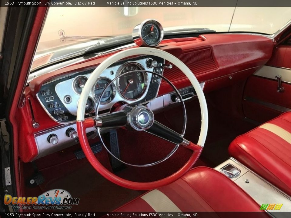 Red Interior - 1963 Plymouth Sport Fury Convertible Photo #2