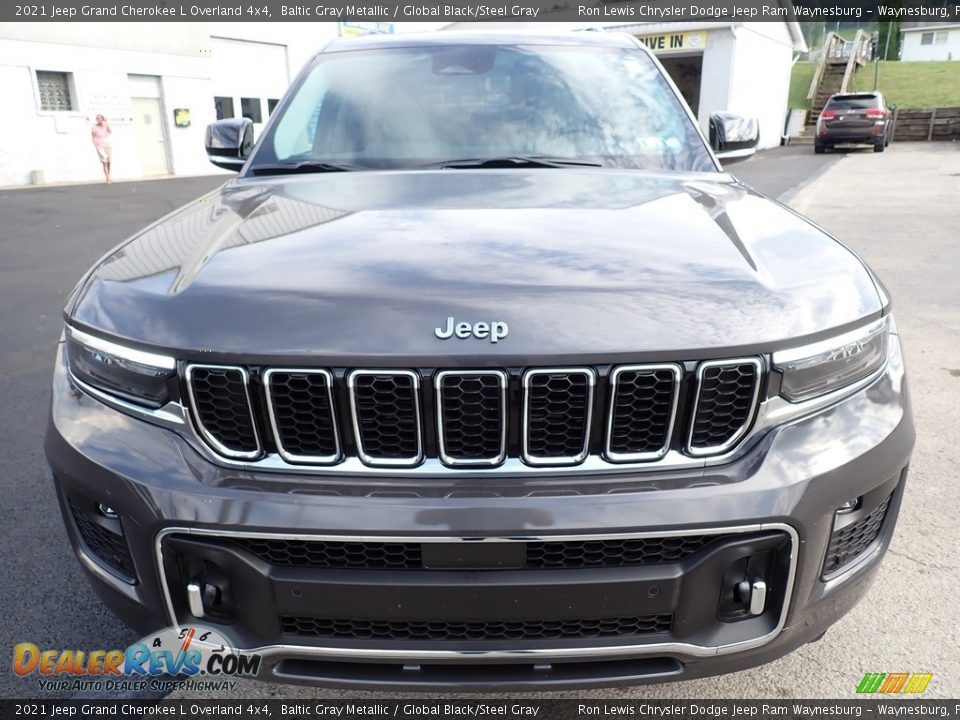 2021 Jeep Grand Cherokee L Overland 4x4 Baltic Gray Metallic / Global Black/Steel Gray Photo #9
