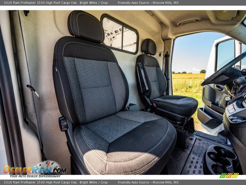 Front Seat of 2016 Ram ProMaster 1500 High Roof Cargo Van Photo #30