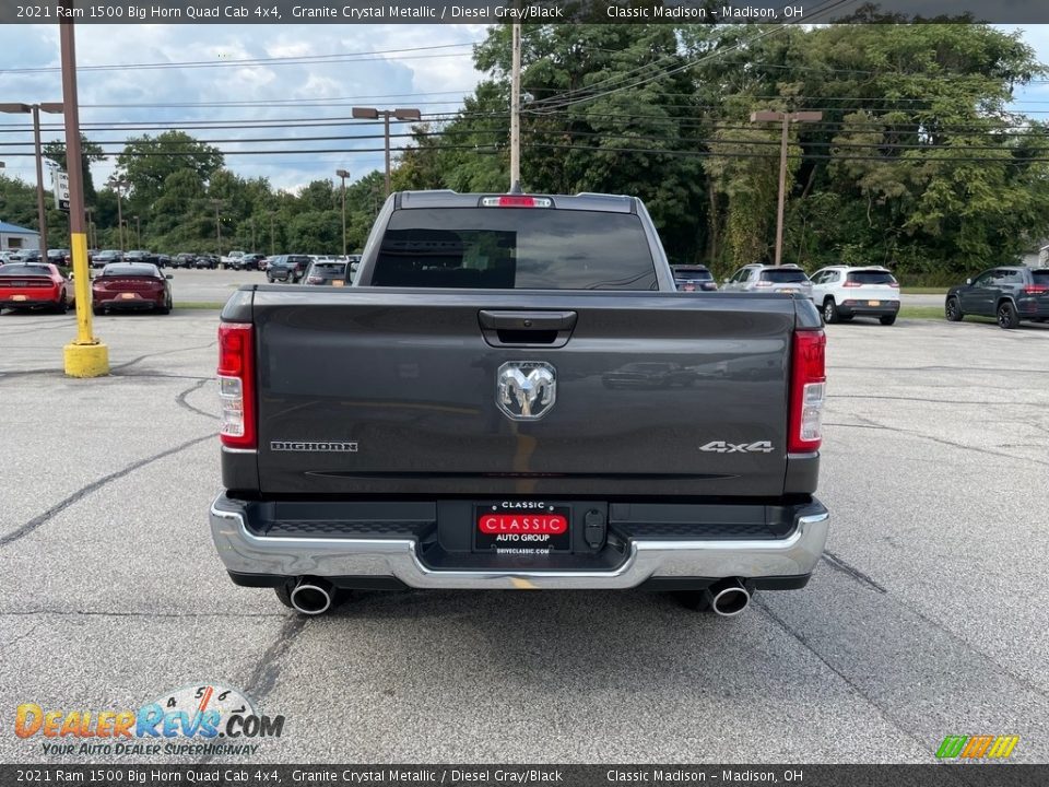 2021 Ram 1500 Big Horn Quad Cab 4x4 Granite Crystal Metallic / Diesel Gray/Black Photo #10