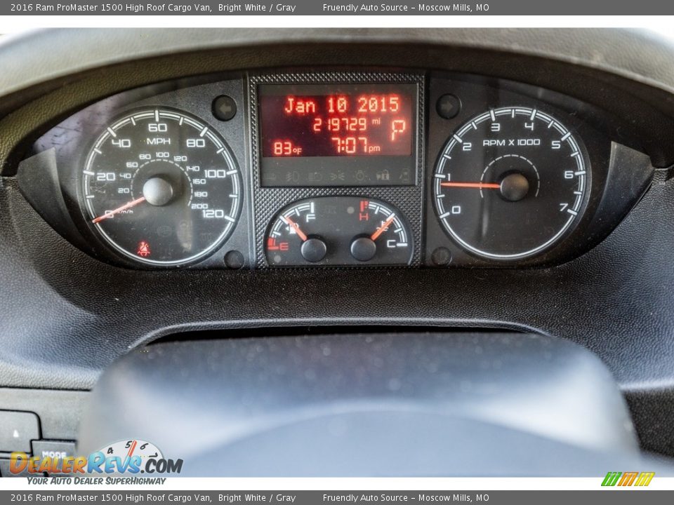 2016 Ram ProMaster 1500 High Roof Cargo Van Gauges Photo #36