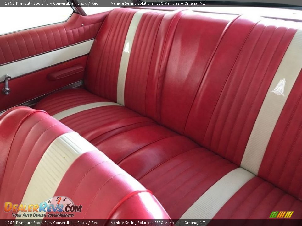 Rear Seat of 1963 Plymouth Sport Fury Convertible Photo #12