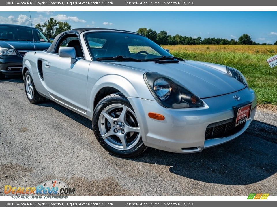 2001 Toyota MR2 Spyder Roadster Liquid Silver Metallic / Black Photo #1