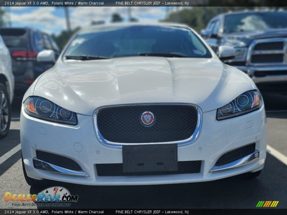 2014 Jaguar XF 3.0 AWD Polaris White / Warm Charcoal Photo #2