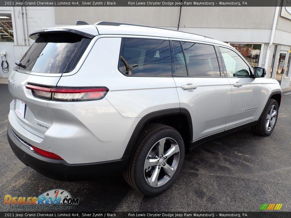 2021 Jeep Grand Cherokee L Limited 4x4 Silver Zynith / Black Photo #6