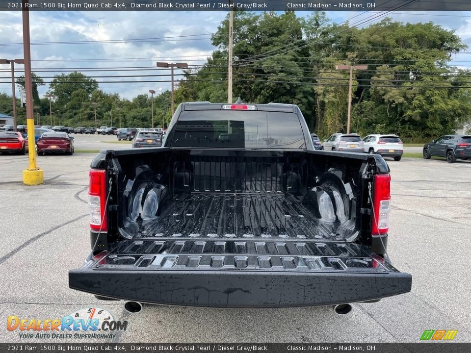 2021 Ram 1500 Big Horn Quad Cab 4x4 Diamond Black Crystal Pearl / Diesel Gray/Black Photo #11
