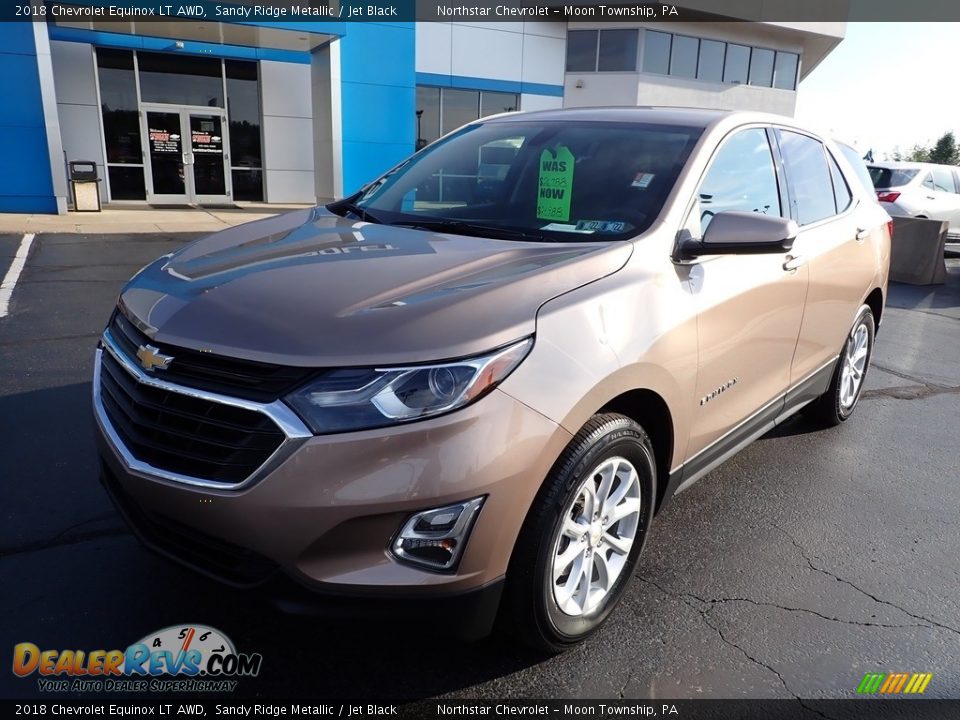 2018 Chevrolet Equinox LT AWD Sandy Ridge Metallic / Jet Black Photo #2