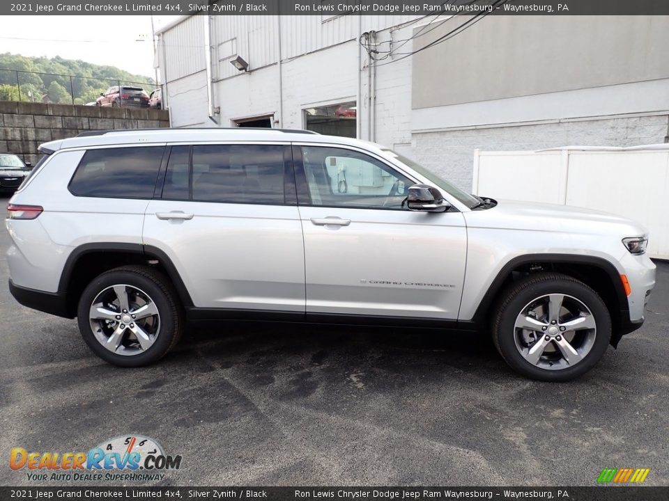 2021 Jeep Grand Cherokee L Limited 4x4 Silver Zynith / Black Photo #7