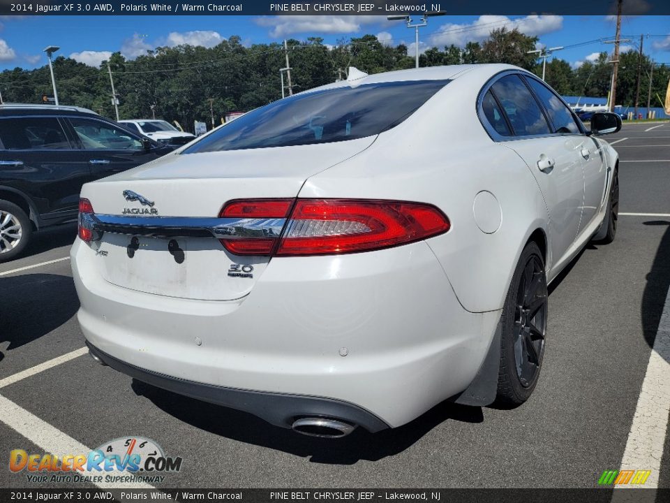 2014 Jaguar XF 3.0 AWD Polaris White / Warm Charcoal Photo #4