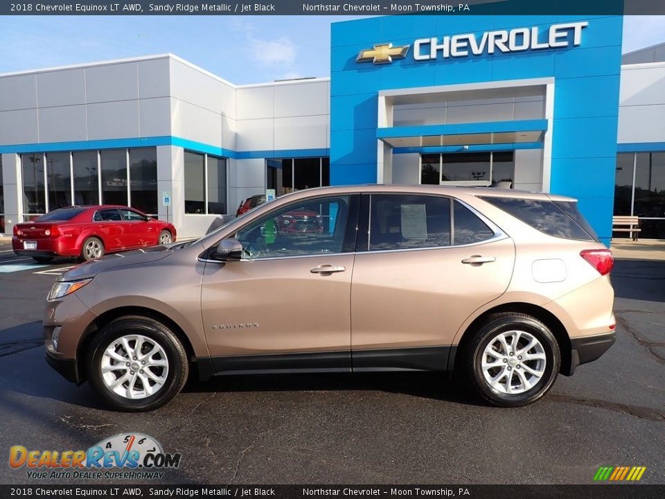 2018 Chevrolet Equinox LT AWD Sandy Ridge Metallic / Jet Black Photo #3