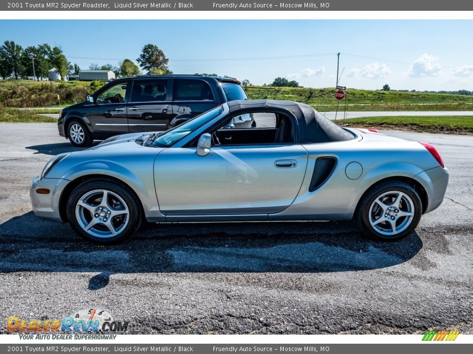 2001 Toyota MR2 Spyder Roadster Liquid Silver Metallic / Black Photo #7