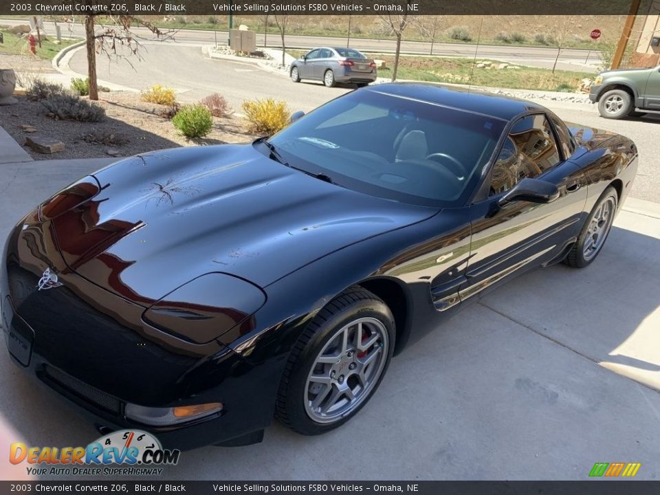 2003 Chevrolet Corvette Z06 Black / Black Photo #1