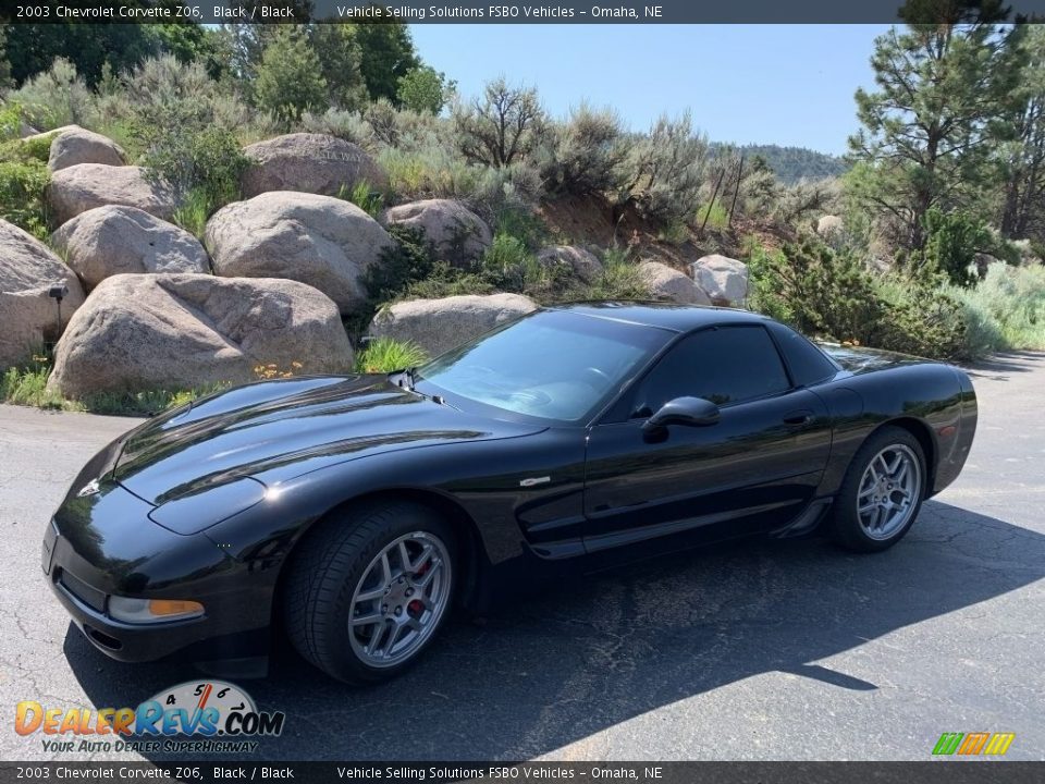 2003 Chevrolet Corvette Z06 Black / Black Photo #2