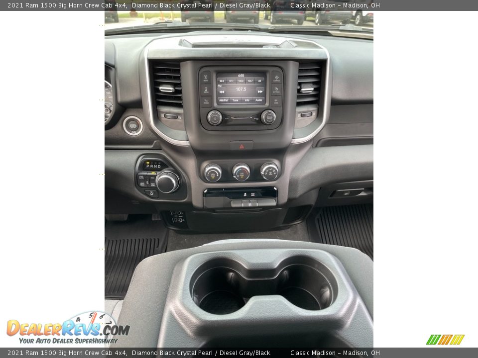 2021 Ram 1500 Big Horn Crew Cab 4x4 Diamond Black Crystal Pearl / Diesel Gray/Black Photo #6
