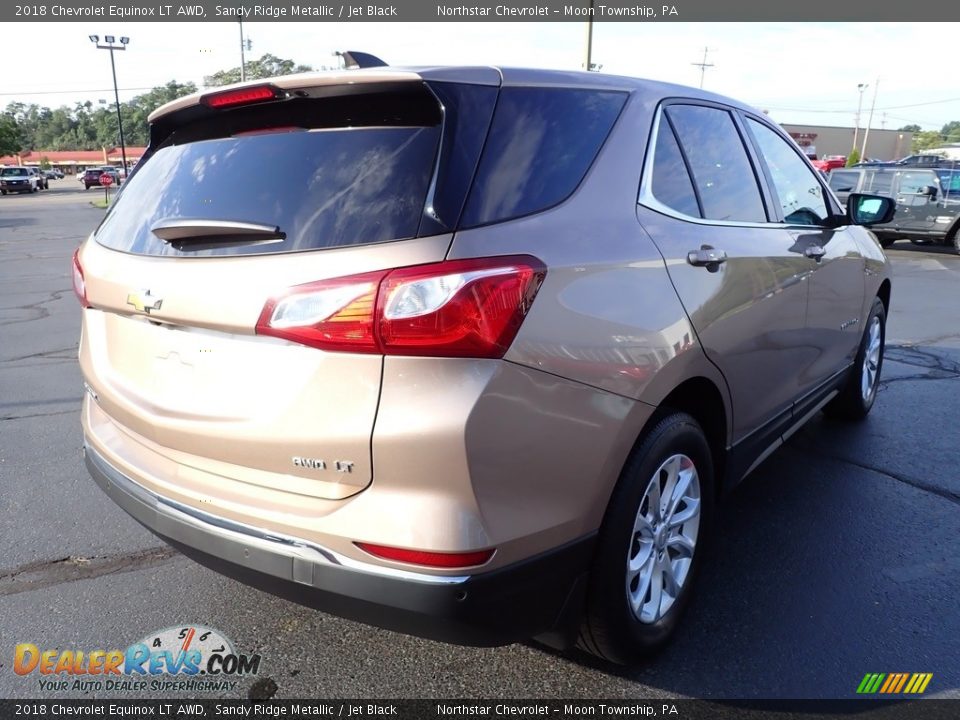 2018 Chevrolet Equinox LT AWD Sandy Ridge Metallic / Jet Black Photo #8