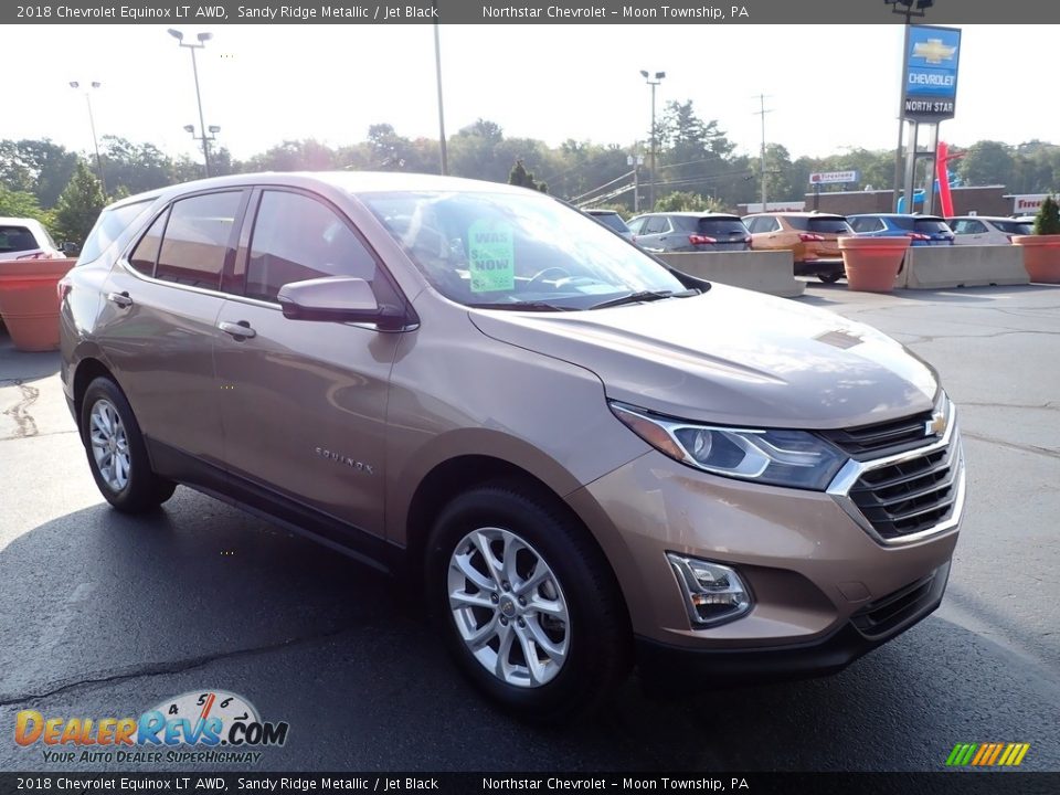 2018 Chevrolet Equinox LT AWD Sandy Ridge Metallic / Jet Black Photo #11