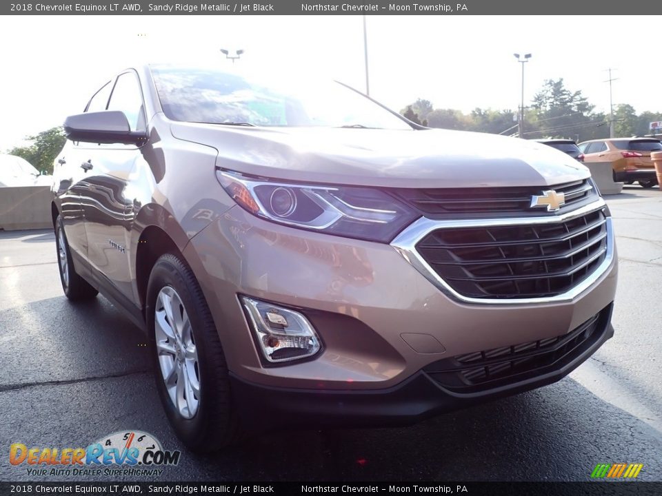 2018 Chevrolet Equinox LT AWD Sandy Ridge Metallic / Jet Black Photo #12