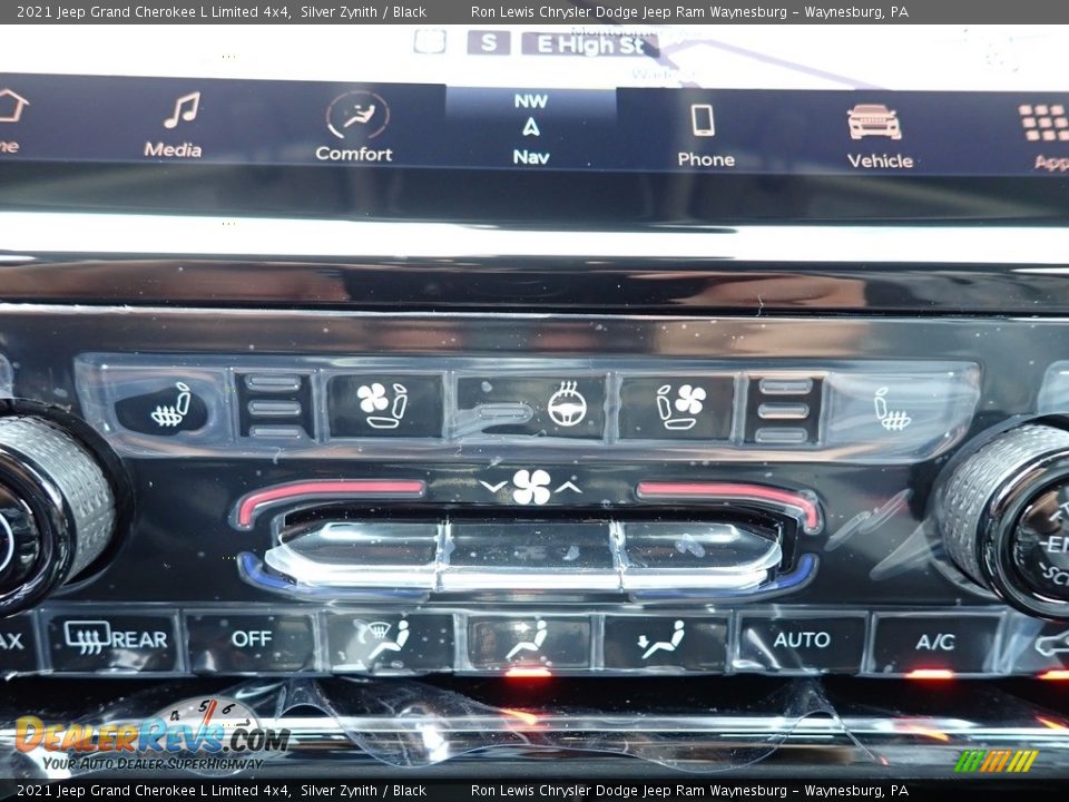2021 Jeep Grand Cherokee L Limited 4x4 Silver Zynith / Black Photo #17