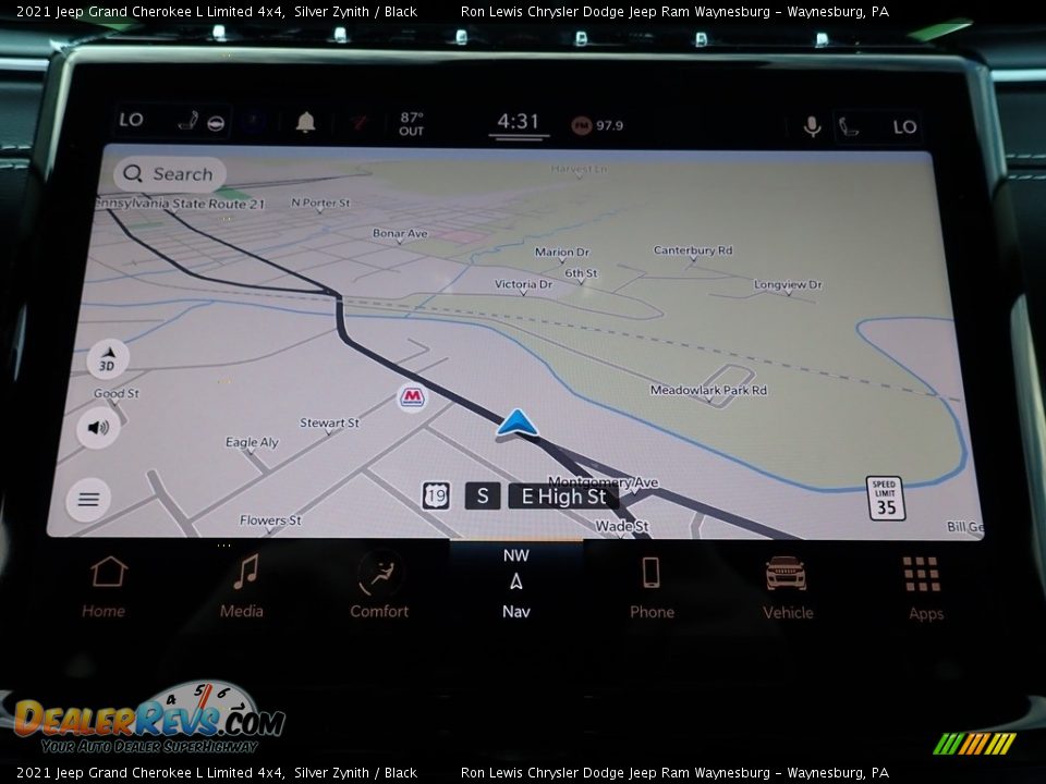 2021 Jeep Grand Cherokee L Limited 4x4 Silver Zynith / Black Photo #18