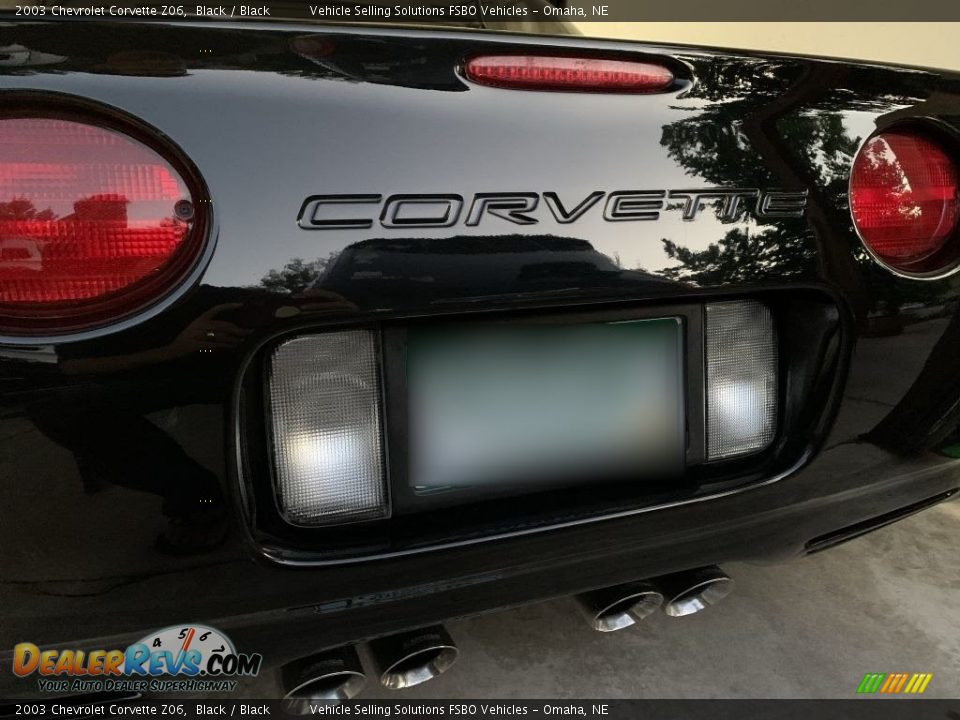 2003 Chevrolet Corvette Z06 Black / Black Photo #9