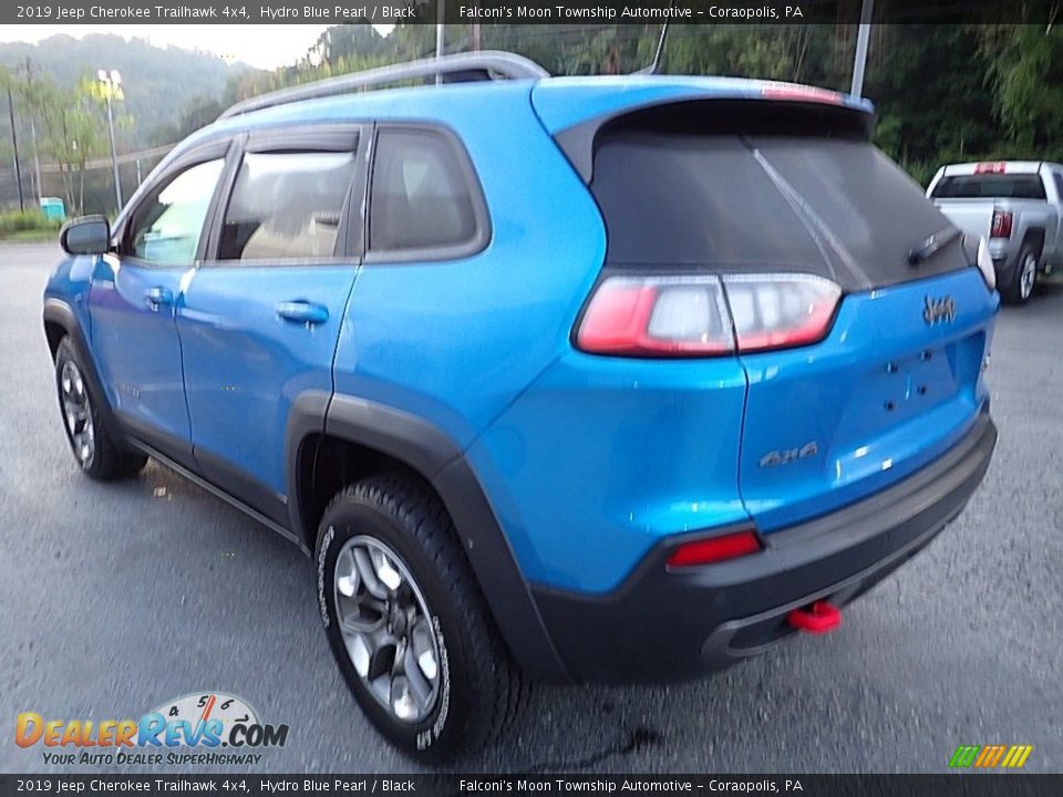 2019 Jeep Cherokee Trailhawk 4x4 Hydro Blue Pearl / Black Photo #5