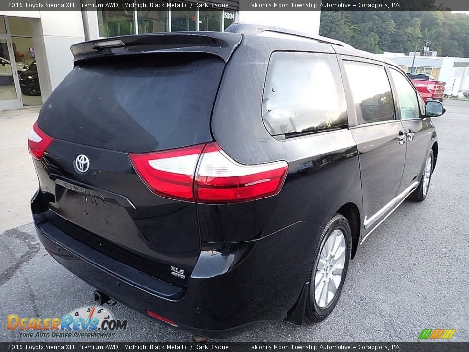 2016 Toyota Sienna XLE Premium AWD Midnight Black Metallic / Dark Bisque Photo #2