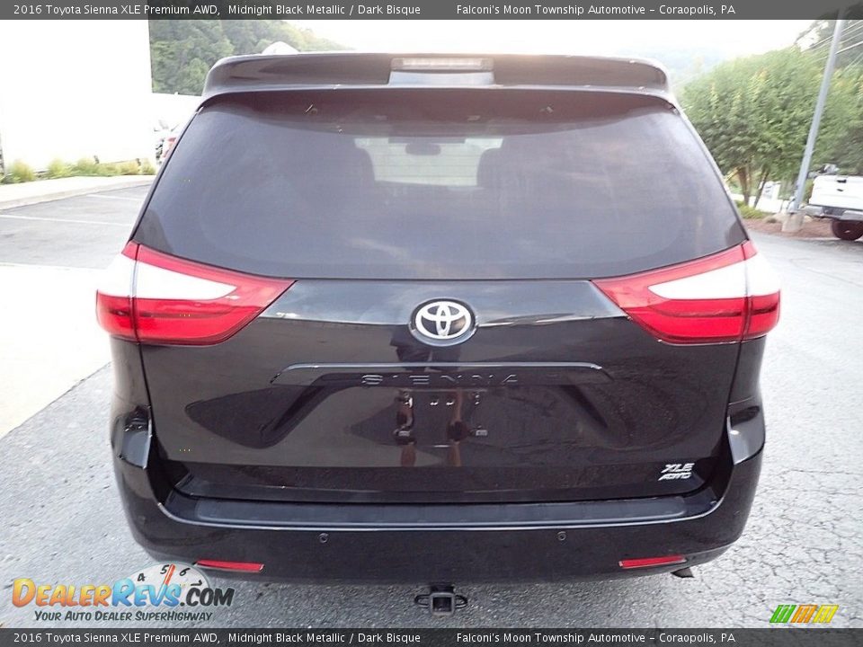 2016 Toyota Sienna XLE Premium AWD Midnight Black Metallic / Dark Bisque Photo #3