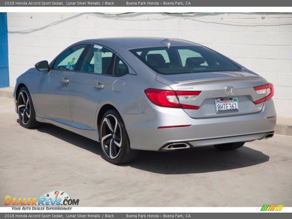 2018 Honda Accord Sport Sedan Lunar Silver Metallic / Black Photo #2