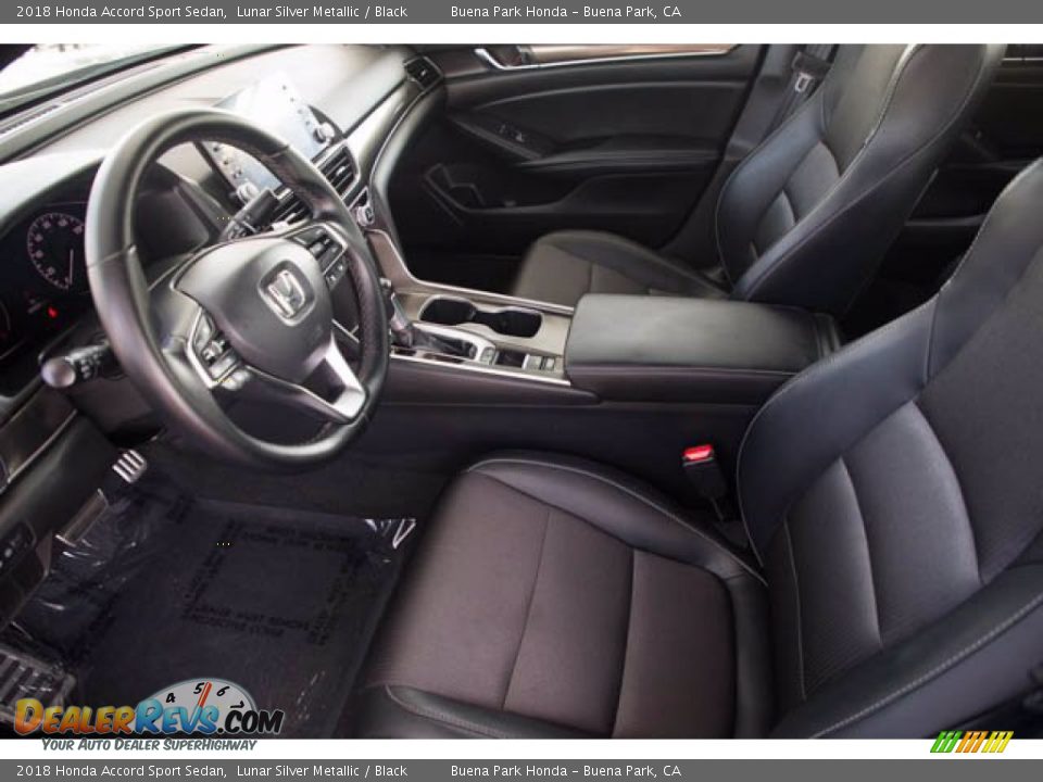 2018 Honda Accord Sport Sedan Lunar Silver Metallic / Black Photo #3