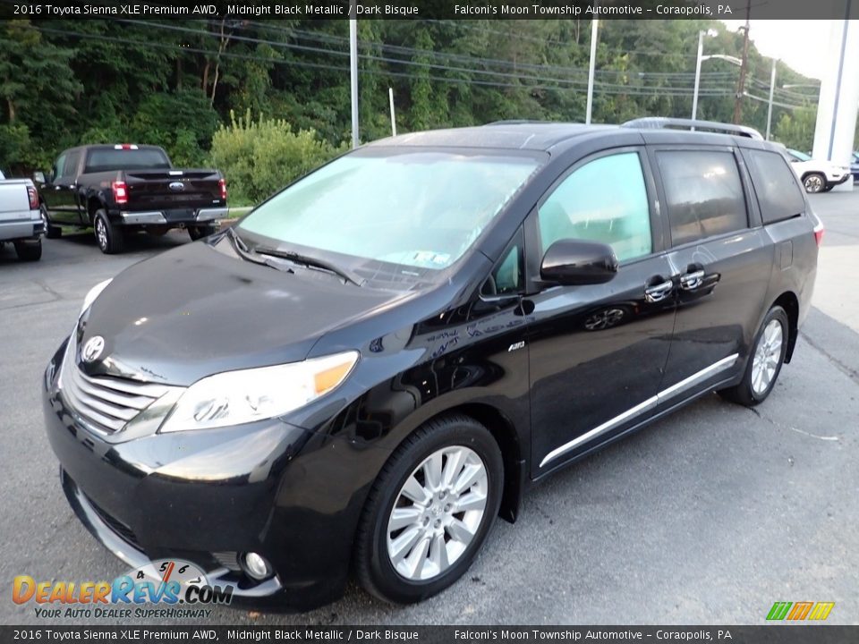 2016 Toyota Sienna XLE Premium AWD Midnight Black Metallic / Dark Bisque Photo #7