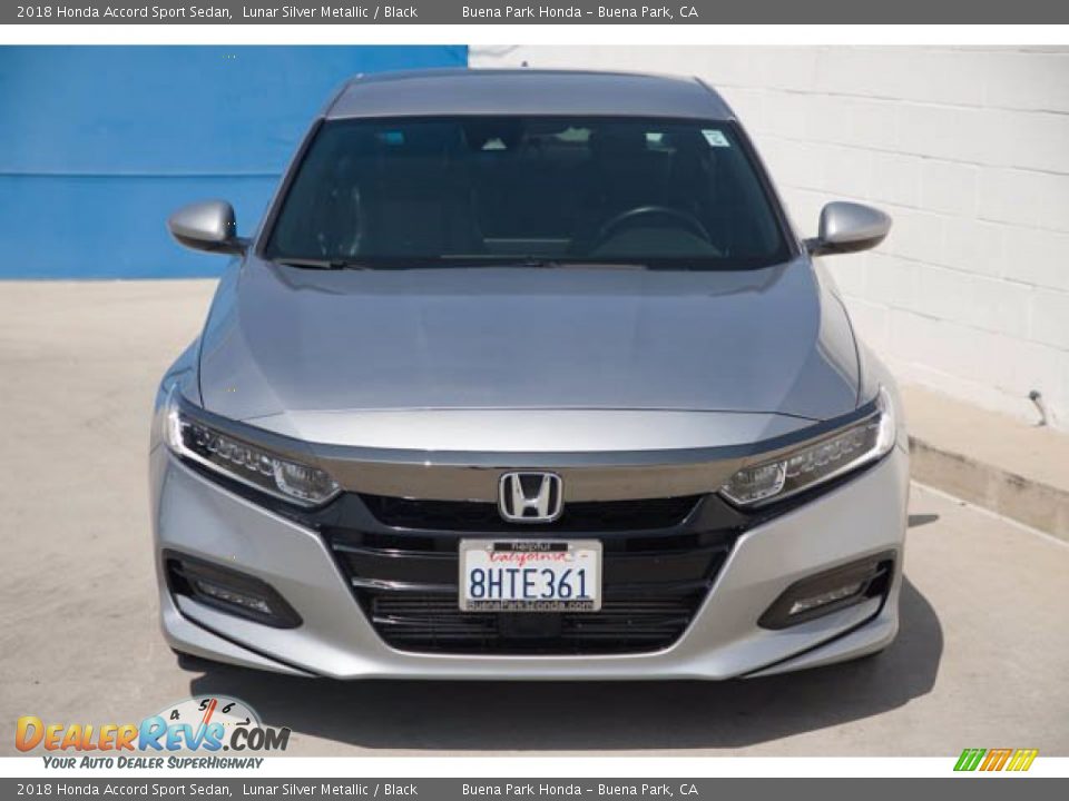 2018 Honda Accord Sport Sedan Lunar Silver Metallic / Black Photo #7