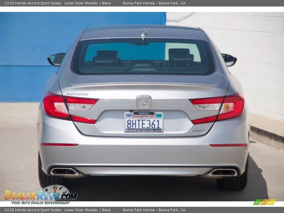 2018 Honda Accord Sport Sedan Lunar Silver Metallic / Black Photo #9