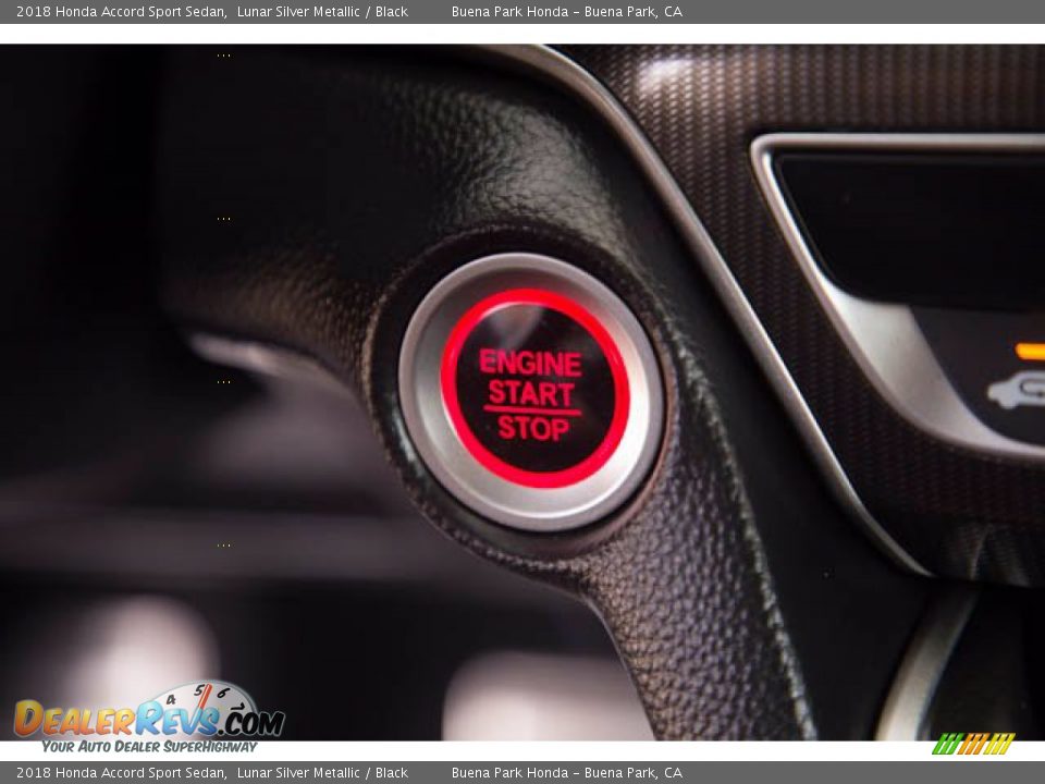 2018 Honda Accord Sport Sedan Lunar Silver Metallic / Black Photo #16