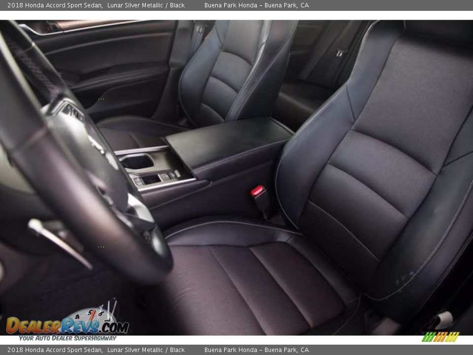 2018 Honda Accord Sport Sedan Lunar Silver Metallic / Black Photo #18