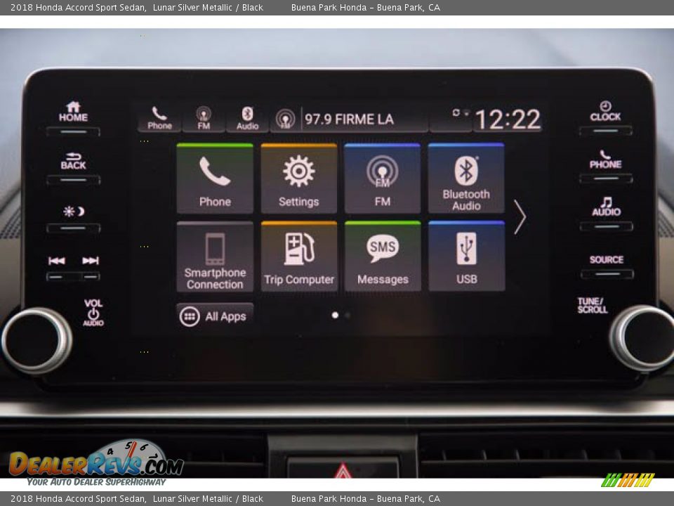 2018 Honda Accord Sport Sedan Lunar Silver Metallic / Black Photo #25