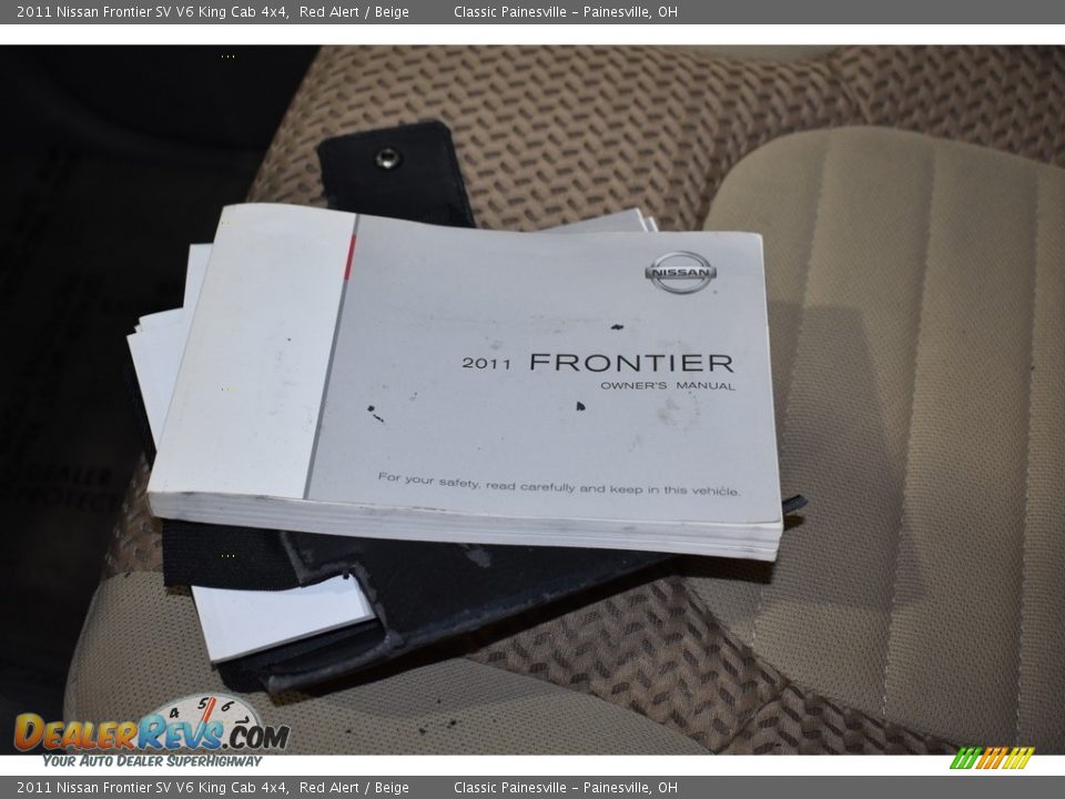 2011 Nissan Frontier SV V6 King Cab 4x4 Red Alert / Beige Photo #15