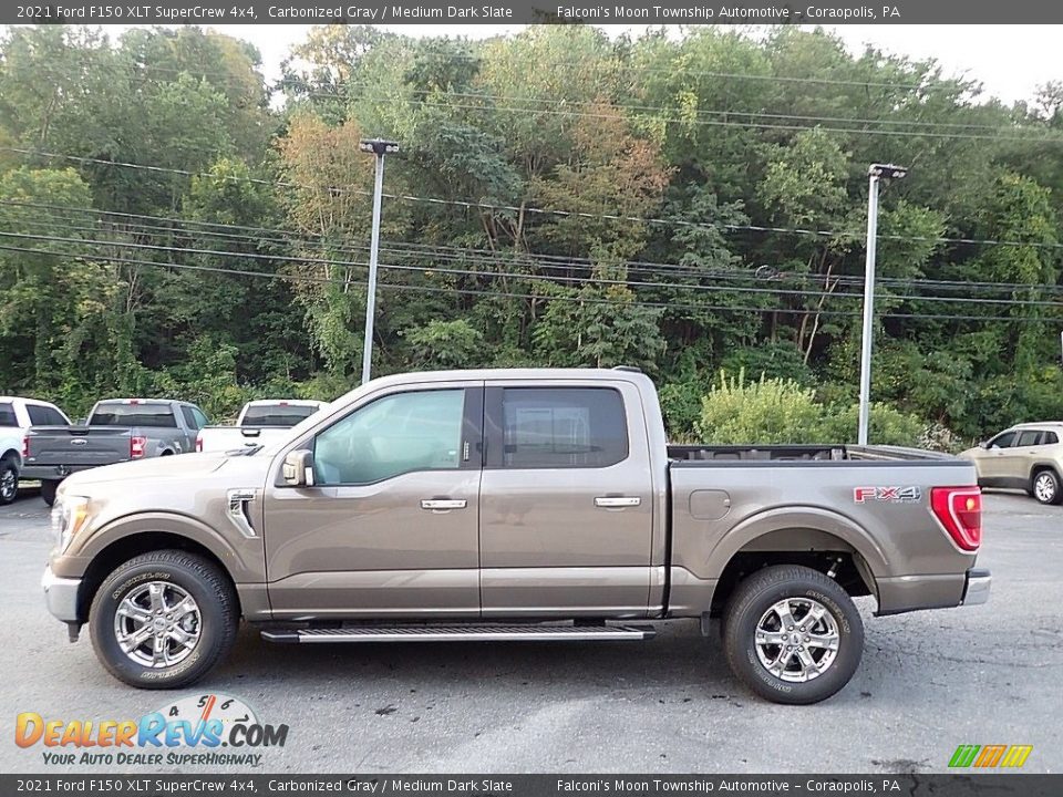 2021 Ford F150 XLT SuperCrew 4x4 Carbonized Gray / Medium Dark Slate Photo #5