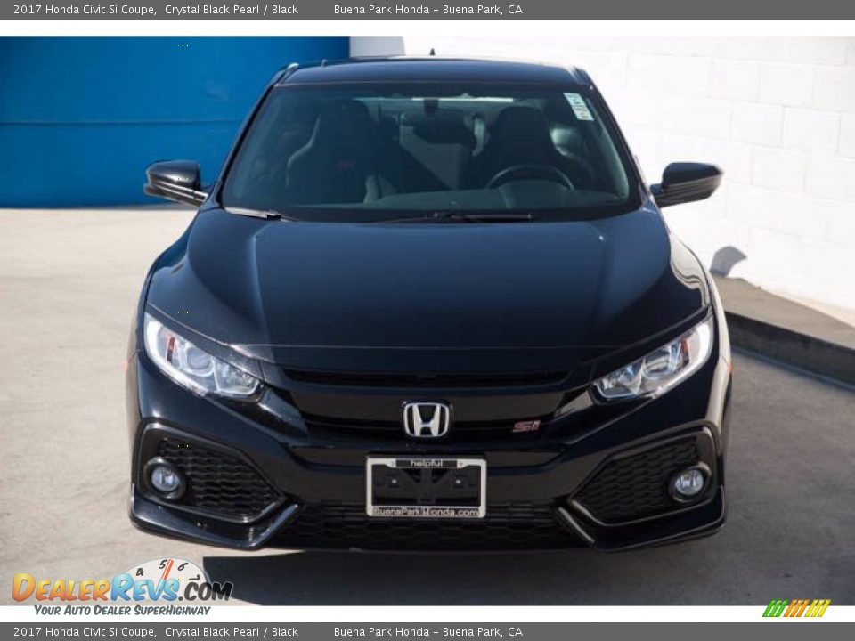 2017 Honda Civic Si Coupe Crystal Black Pearl / Black Photo #7