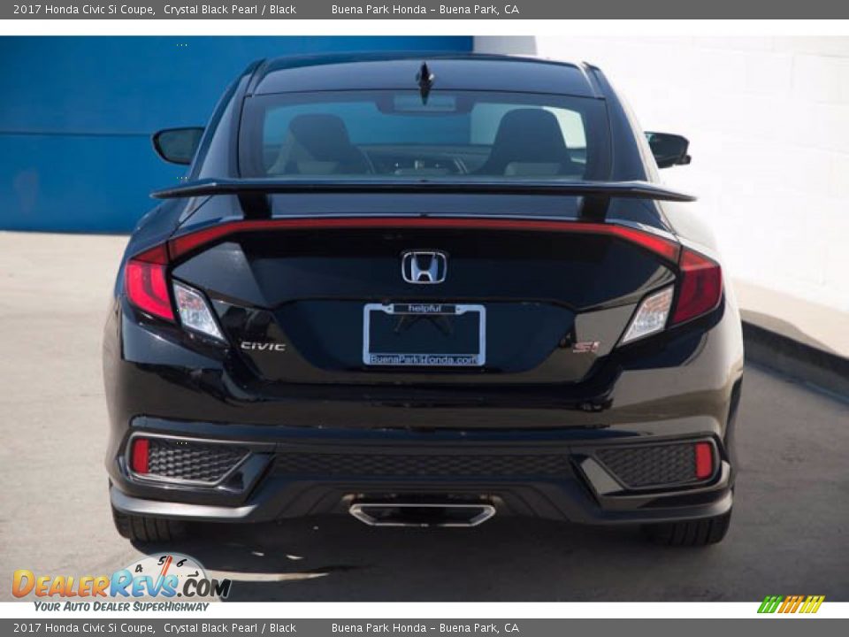 2017 Honda Civic Si Coupe Crystal Black Pearl / Black Photo #9