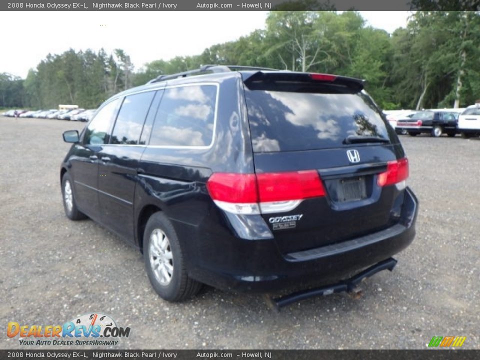 2008 Honda Odyssey EX-L Nighthawk Black Pearl / Ivory Photo #4