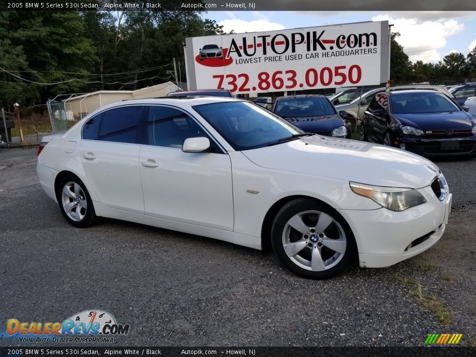 2005 BMW 5 Series 530i Sedan Alpine White / Black Photo #1